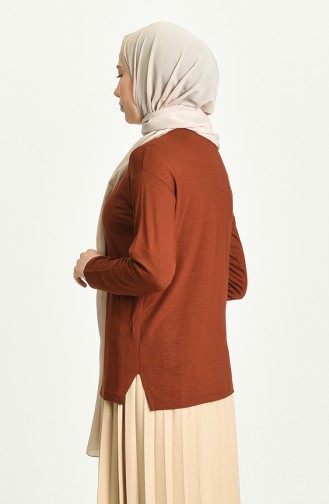 Brick Red Blouse 0345-06