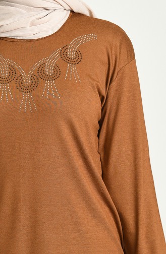 Tobacco Brown Blouse 0346-02