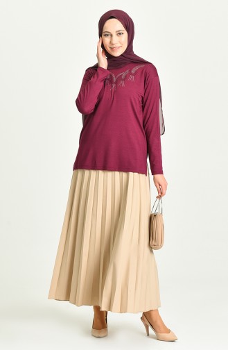 Plum Blouse 0346-08