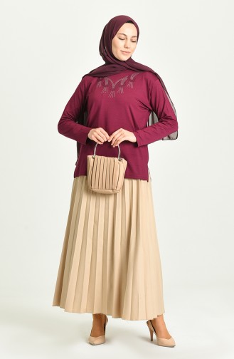 Plum Blouse 0346-08