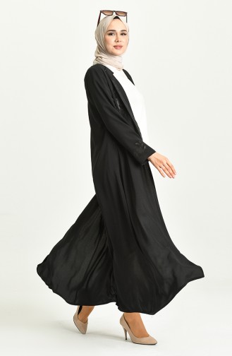 Black Abaya 1580A-04