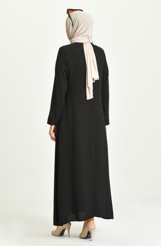 Black Abaya 1580A-04