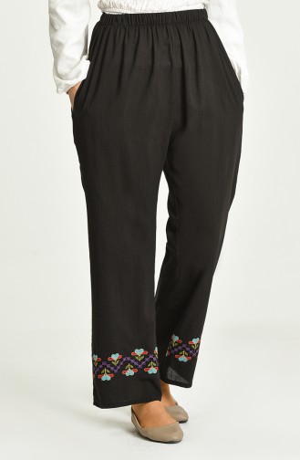 Pantalon Noir 8080-04