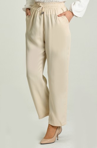 Cream Pants 0156-12