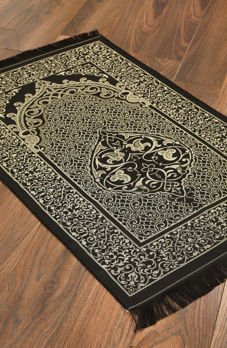 Black Prayer Rug 1020-05