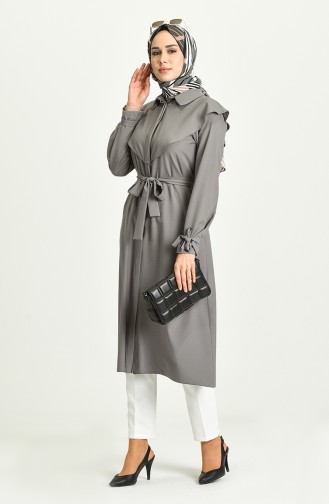 Gray Hijab Dress 2034-04