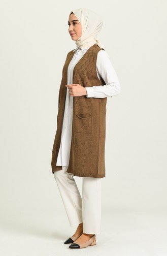 Gilet Sans Manches Café au lait 4295-02