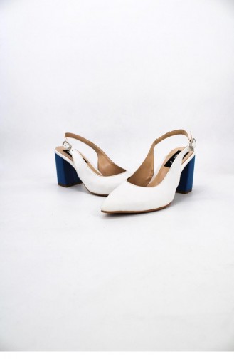 White High-Heel Shoes 00712.PUDRAMAVI