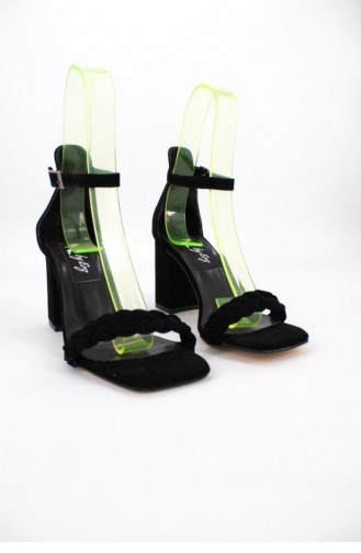 Black High-Heel Shoes 00702.SIYAHSUET