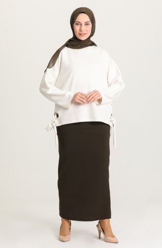 Khaki Skirt 2306-03