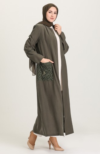 Khaki Abayas 0446-02