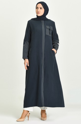 Navy Blue Abaya 0465-05