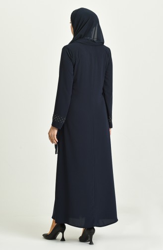 Navy Blue Abaya 1583-03