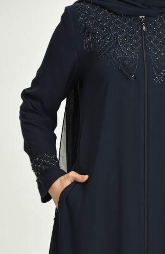 Navy Blue Abaya 1583-03