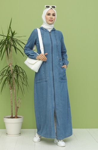 Jeansblau Abayas 9297-02