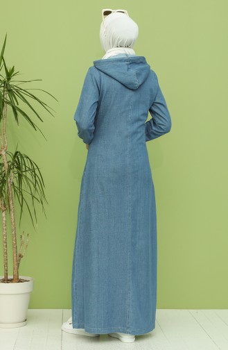 Jeansblau Abayas 9297-02