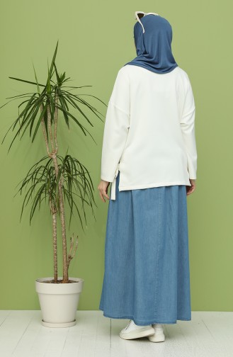 Denim Blue Skirt 0016-01