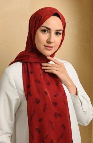 Claret Red Shawl 3023-07