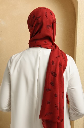 Tüy Desen Şal 3023-07 Bordo