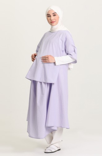 Lilac İslamitische Jurk 1119-01