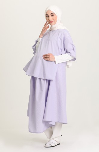 Lilac İslamitische Jurk 1119-01