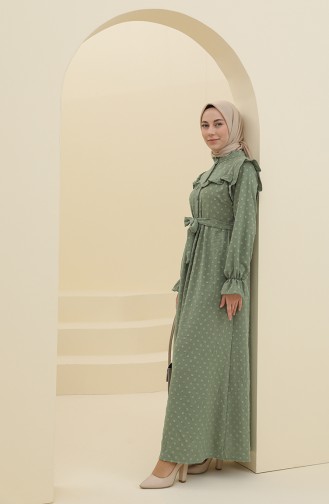 Robe Hijab Vert noisette 21Y8372-03