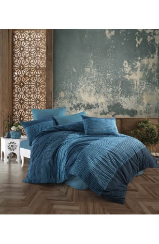 Dark Blue Bedlinen Set 280089-01