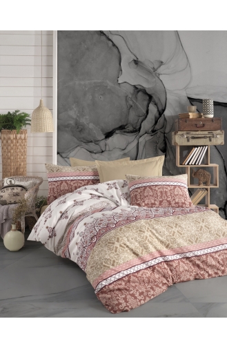 Soft Touch Nevresim Takımı Çift Kişilik 280188-01 Kiremit