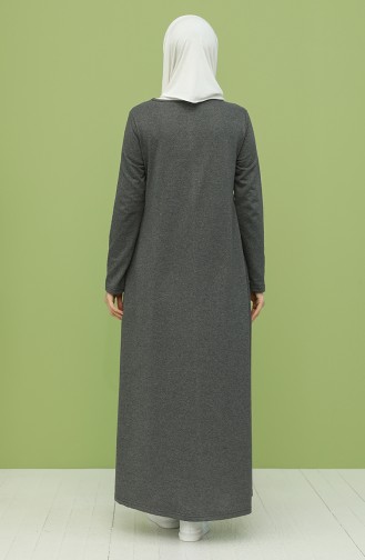 Smoke-Colored Hijab Dress 3279-04