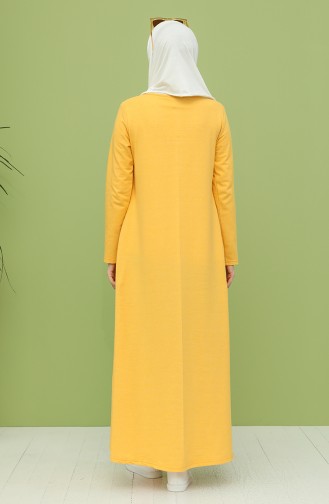 Yellow Hijab Dress 3279-11