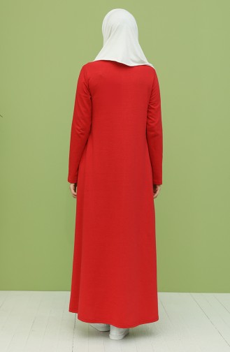 Red Hijab Dress 3279-12