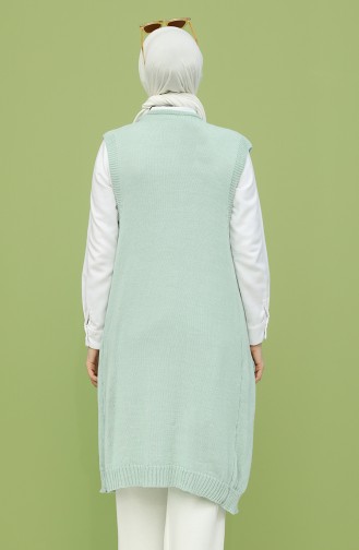 Mint green Gilet 0622-06