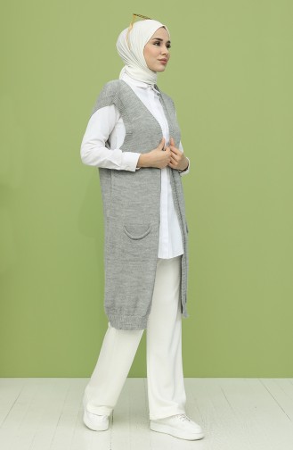 Gilet Sans Manches Gris 0622-09