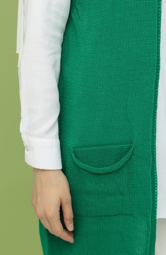 Smaragdgrün Strickjacke 0622-13