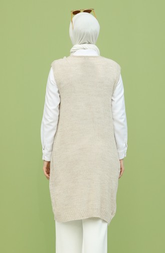 Gilet Sans Manches Beige 0622-07
