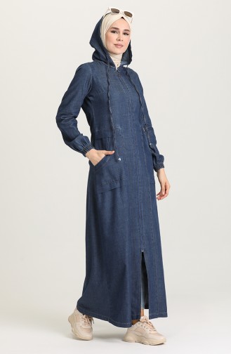 Navy Blue Abaya 9297-01