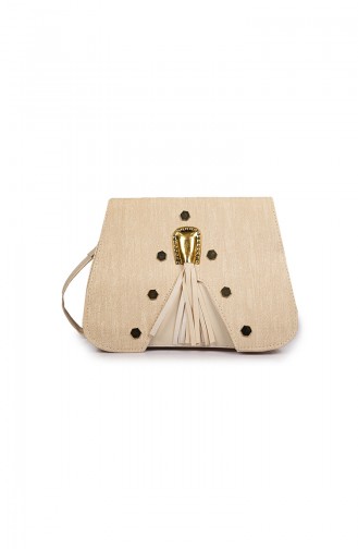 Beige Shoulder Bag 04-09