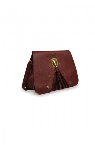 Claret Red Shoulder Bags 04-19