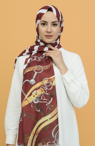 Claret Red Shawl 3028KE-04-01