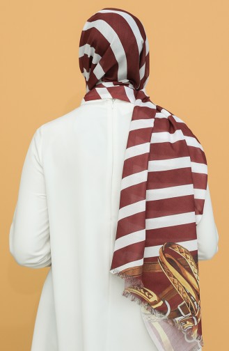 Claret Red Shawl 3028KE-04-01