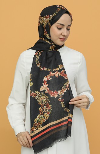 Saffron Colored Shawl 3028KE-05-08