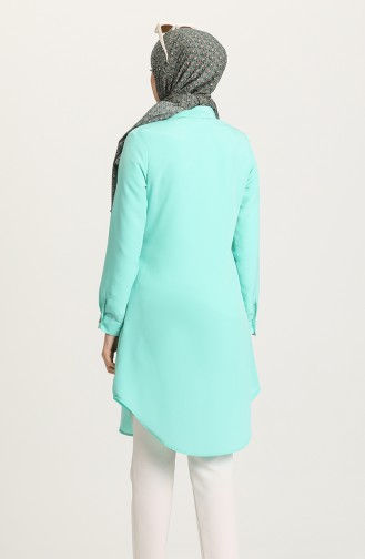 Krep Tunik 6509-05 Mint Yeşili