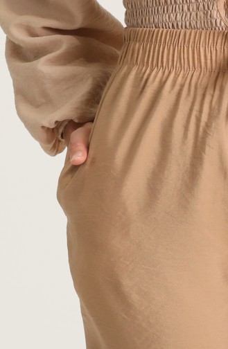 Aerobin Fabric Pants with Pockets 0151-02 Beige 0151-02