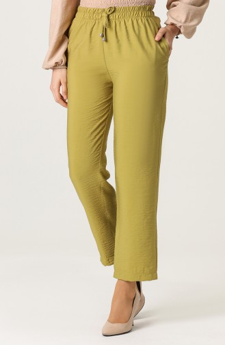 Aerobin Fabric Trousers with Pockets 0151-06 Pistachio Green 0151-06