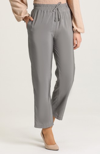 Aerobin Fabric Trousers with Pockets 0151a-09 Gray 0151A-09