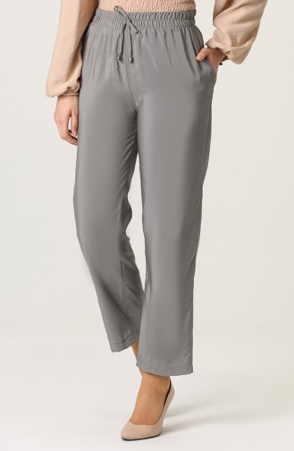 Aerobin Fabric Trousers with Pockets 0151a-09 Gray 0151A-09