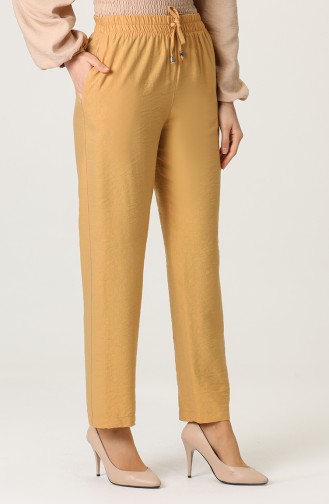 Aerobin Fabric Pocket Trousers 0151-10 Mustard 0151-10