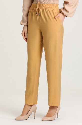 Aerobin Fabric Pocket Trousers 0151-10 Mustard 0151-10