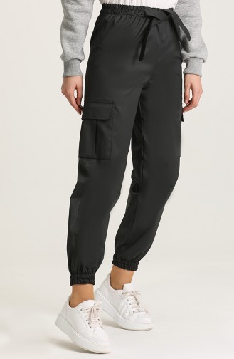 Pantalon Noir 0107-01