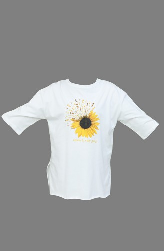 Weiß T-Shirt 0307-01
